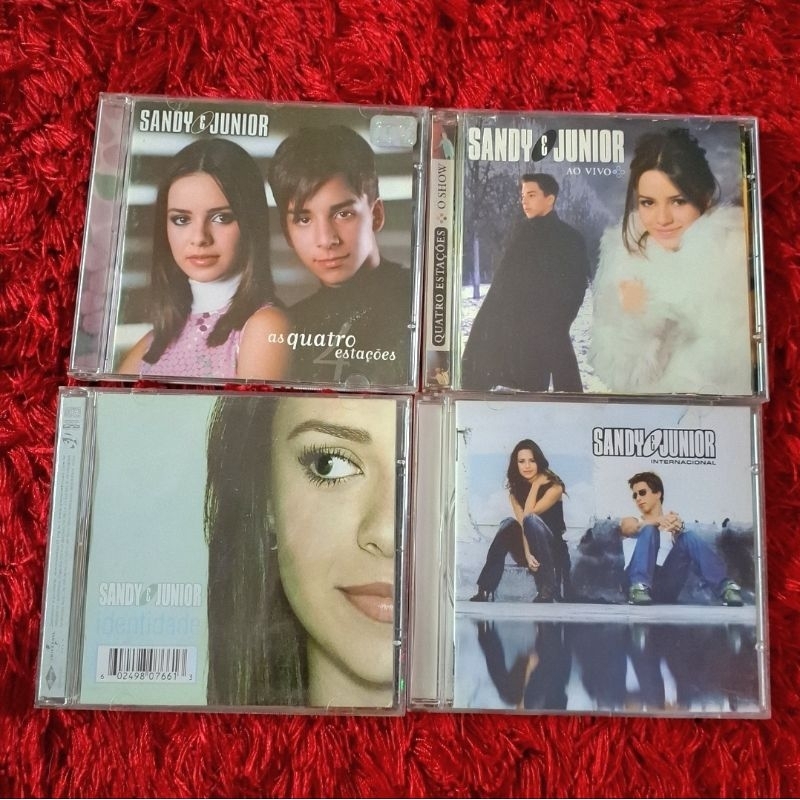 Cds Sandy & Júnior Variados À Escolher - Internacional, As Quatro Estações, Ao Vivo, Identidade