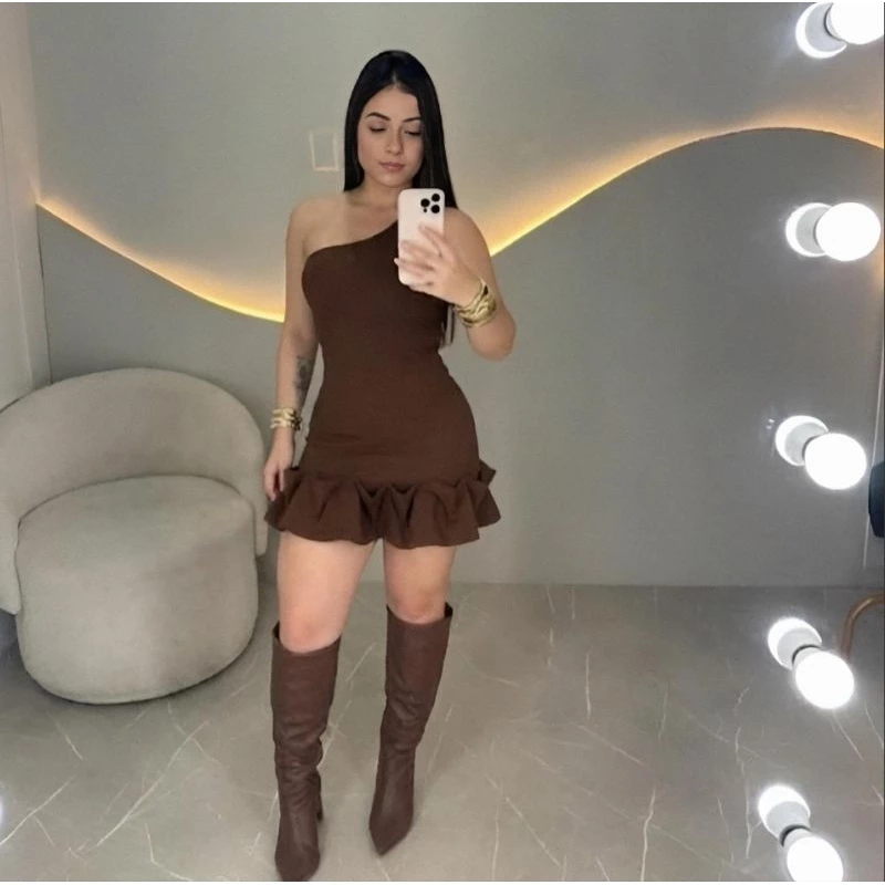 ✨Vestido Mula Manga Neoprene com Babado e Bojo  Moderno e Resistente✨ — imagem 1