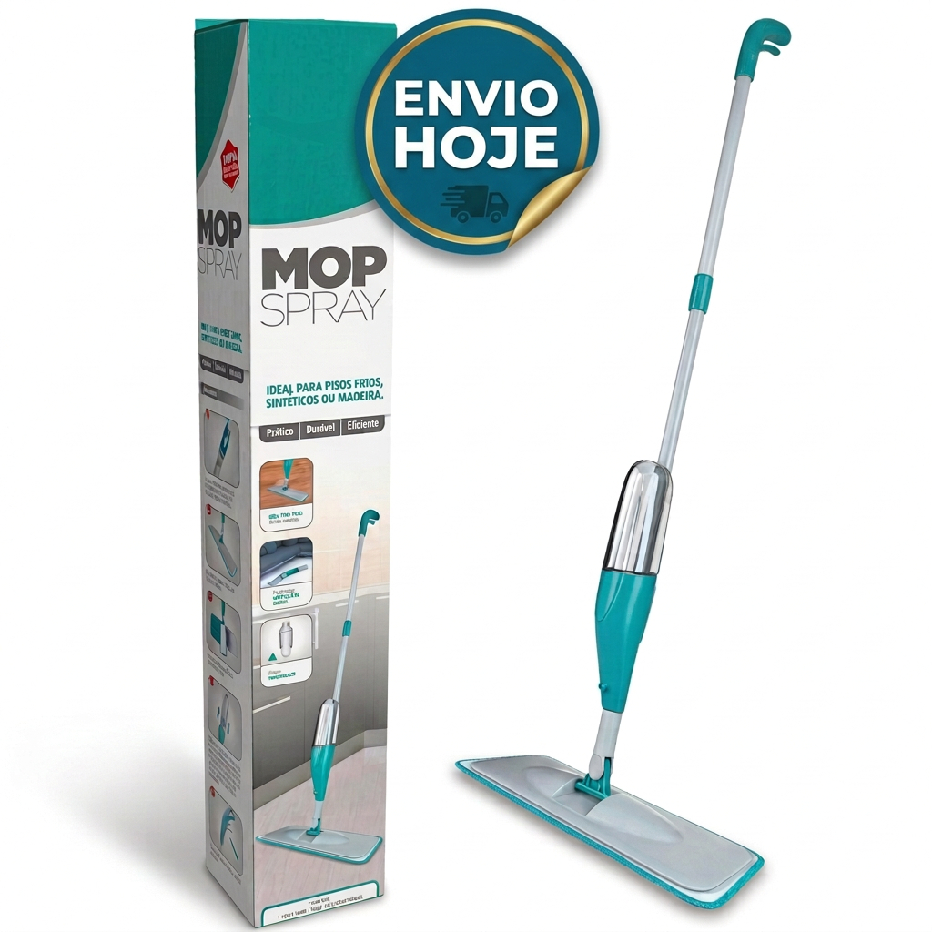 Mop Spray Rodo PRO Magico Com Reservatorio Rodo De Limpeza Refil Microfibra Casa Limpa Rápido