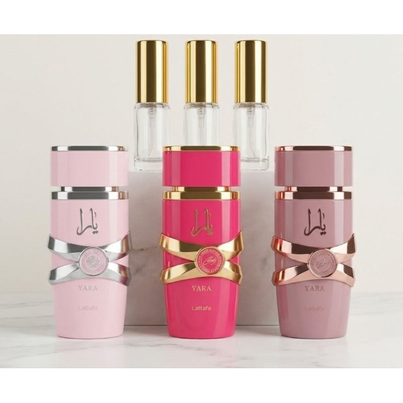 Combo  com 3 Perfumes Yara  (  Rosa-Candy e Elixir)