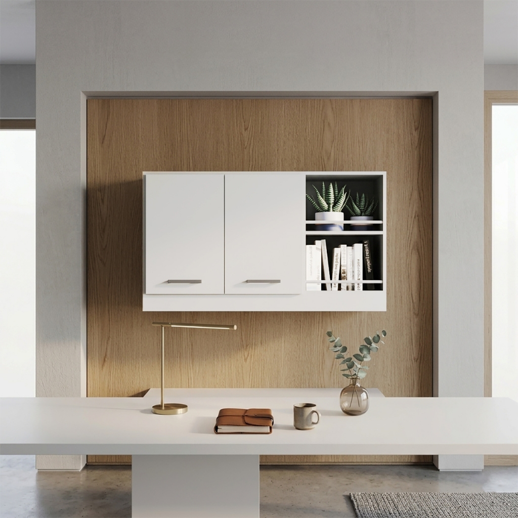 Prateleira E Armário Aéreo 2 Opções: Design Minimalista Para Cozinha Ou Decoraçã