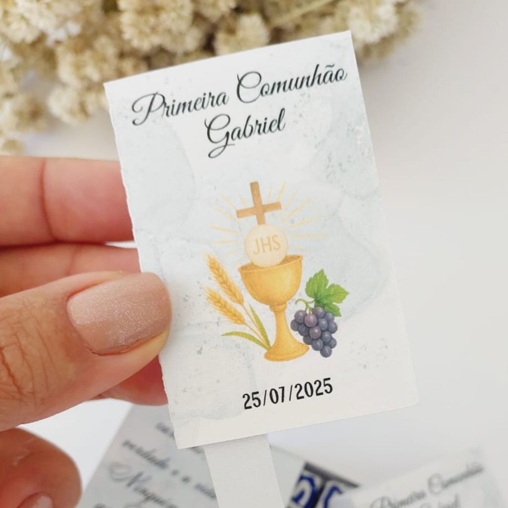 20 ou 30 Mini Biblias Porta Bis - Lembrancinha Primeira Comunhão, Batismo, Crisma, Primeira Eucaristia