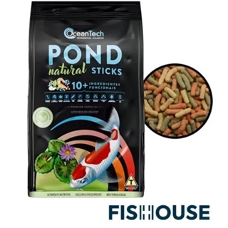 Ração para Carpas e Lagos - Pond Natural Sticks - OceanTech Saco (3kg,6kg) em Oferta na Shopee