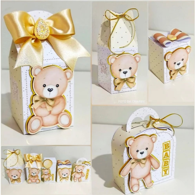 Kit Festa Caixinhas Personalizadas Lembrancinhas para decoração aniversario Chá Revelação