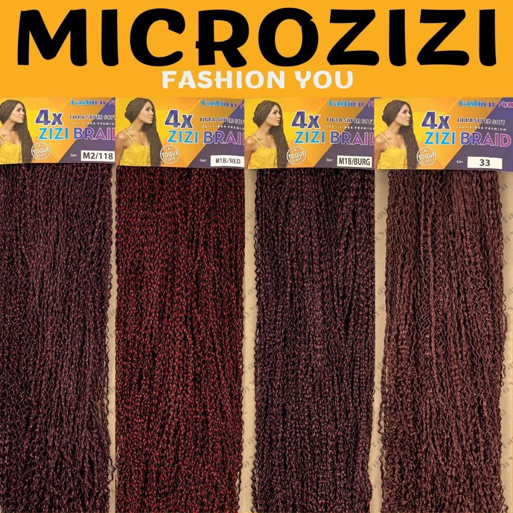 Cabelo Miojinho Trança Kanekalon Crochet Braids Pacotão 320gMicrozizi 70cm -FASHION YOU