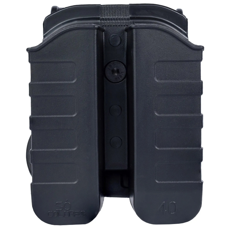 Porta Carregador Duplo Taurus .40 Pistola : Rígido Cintura Preto Só Coldres Externo