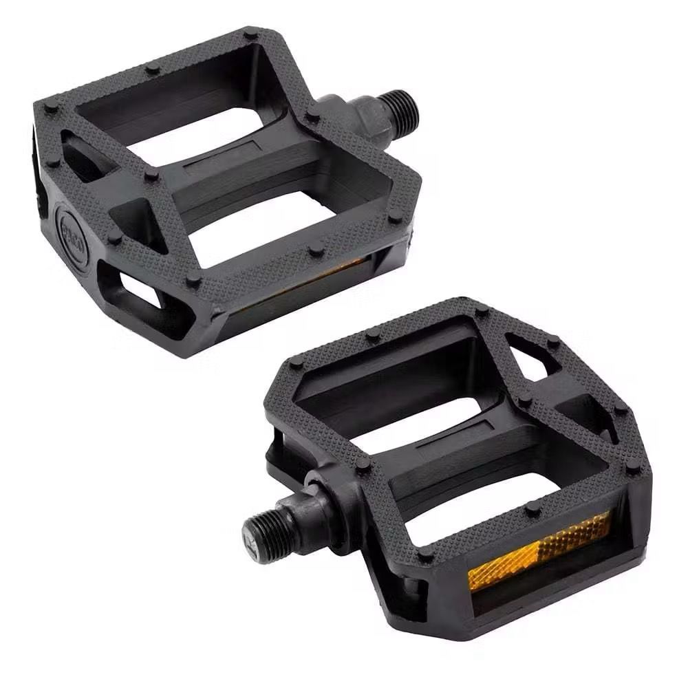 Par Pedal Bicicleta Aro 20 24 26 29 Plataforma Paco Rosca Grossa Com Refletor para Mtb Urbana - Nylon
