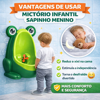 Penico Sapinho Infantil Masculino | Mictório Divertido com Hélice Giratória em Oferta na Shopee