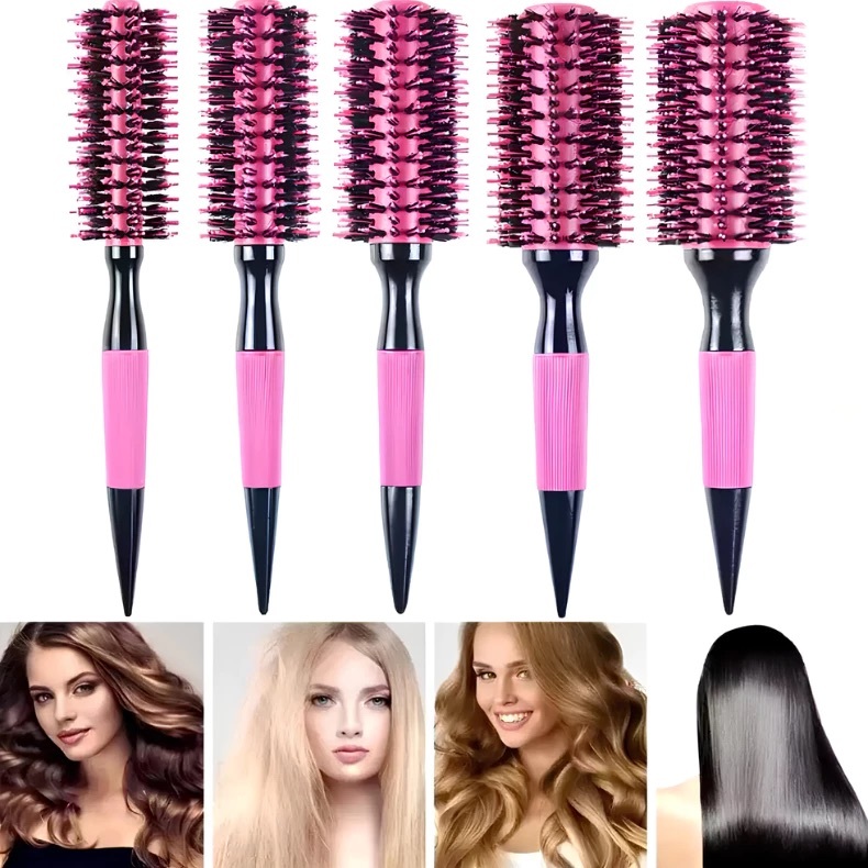 Escova Térmica de Cabelo com Cerdas de Javali – Secagem Rápida e Modelagem Profissional em Oferta na Shopee