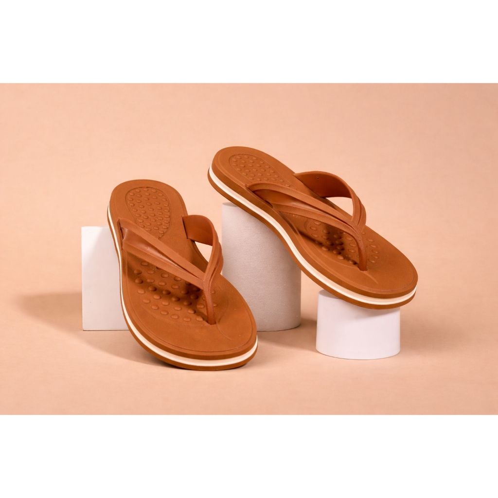 Chinelo Feminino Folha Ortopédica Terapêutica Casual Antiderrapante Confortável Estilosa Macia