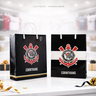 1 Sacola De Presentes Cores Time 33x9x27cm - Corinthians Unidade em Oferta na Shopee