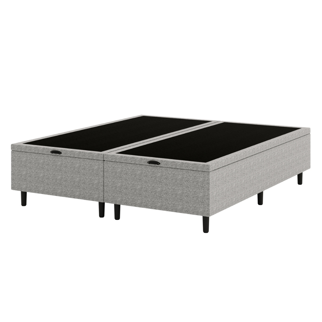 Base Box Baú Queen Hypnos 158x198x42 Cinza Umaflex