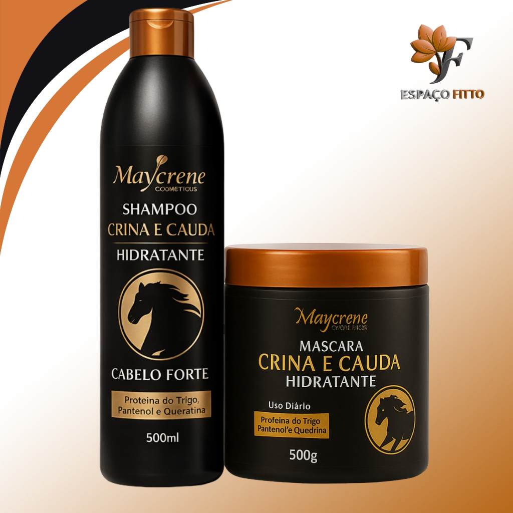 Kit Crina E Cauda Maycrene Crescimento Capilar (shampoo,  E Máscara