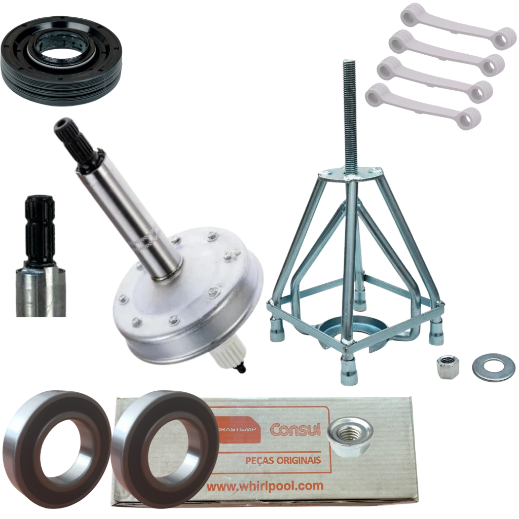 Kit Mecanismo Compativel Brastemp Bwk12 Cwe08 Cwh11 Cwh12 Cws11 Bwj09 Cwc08 Cwe11 Cwb09 Saca Câmbio
