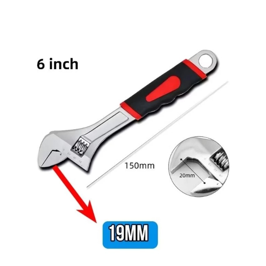 Chave Ajustável Tipo Inglesa tamanhos 6" , 8" , 10" e 12" polegadas