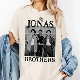 Camiseta Básica ou Oversized T-shit Algodão Jonas Brothers Kevin Joe Jonas Nick Tour 20 anos Jonas20 em Oferta na Shopee