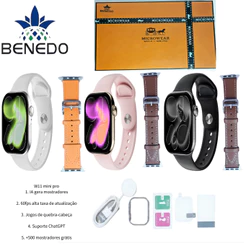 Smartwatch Microwear W11 Pro Mini 41mm Serie 11 AMOLED ChatGPT 1GB Responde Whatsapp IP68 GPS