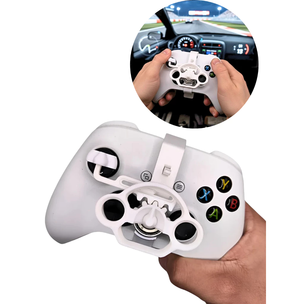 Mini Volante para Controle Xbox | Acessório Gamer Corrida | Simulador