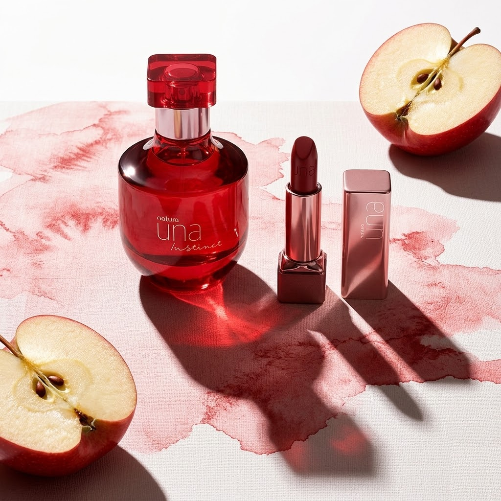 Combo Una: Instinct Deo Parfum 75ml + Batom Vermelho 1