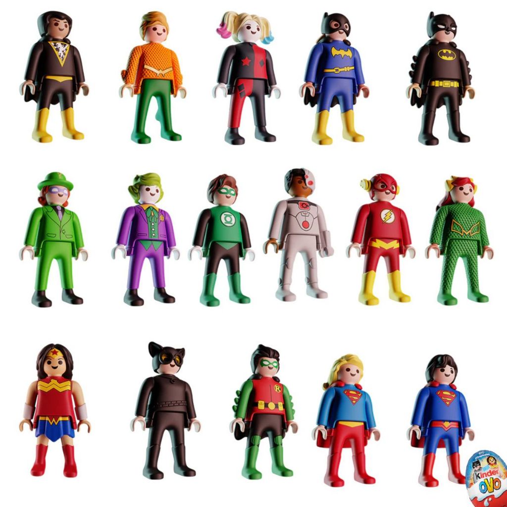 Boneco Kinder Ovo Playmobil Dc Avulso Apenas o Brinquedo — R$ 24,90 em Shopee