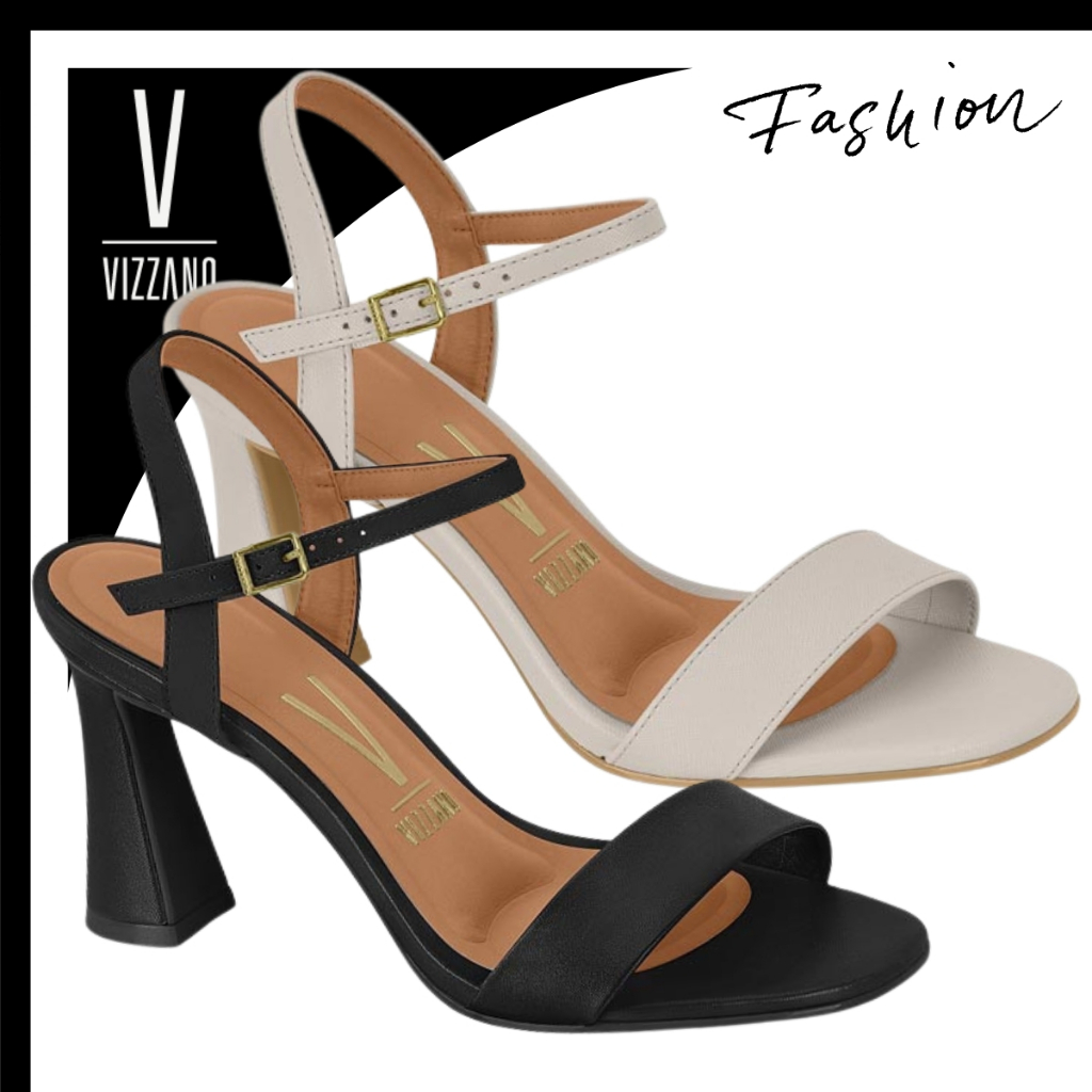 Sandália Feminina Salto Alto Taça Vizzano 38 ao 40 Elegante Confortável Casual Moderna Original