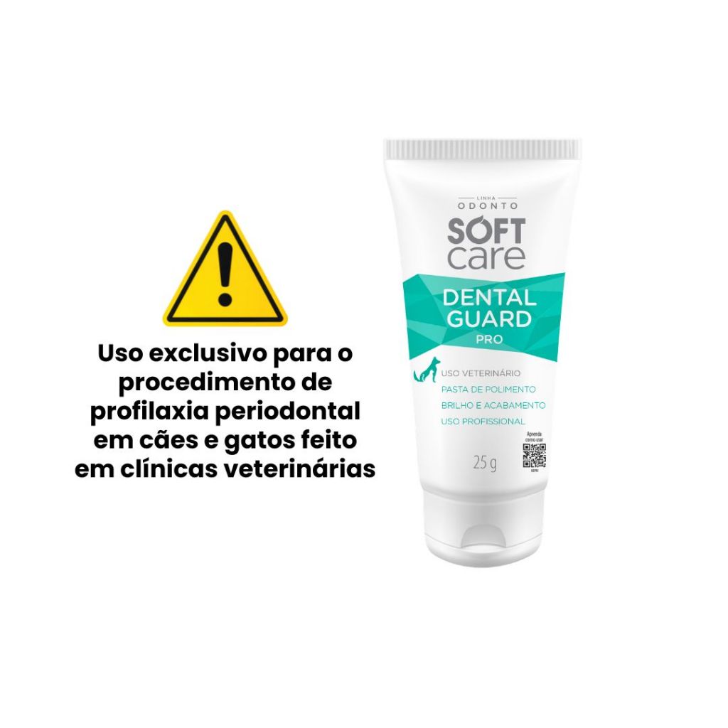 Creme Dental Uso Veterinário Cachorro Gato Dental Guard Pro Soft Care 25g