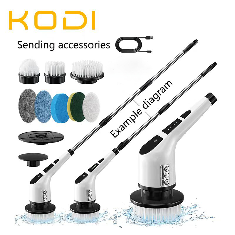 Escova De Limpeza Ajustável Janela Banheiro e Cozinha Ferramenta 9 em 1 Recarregável-D10