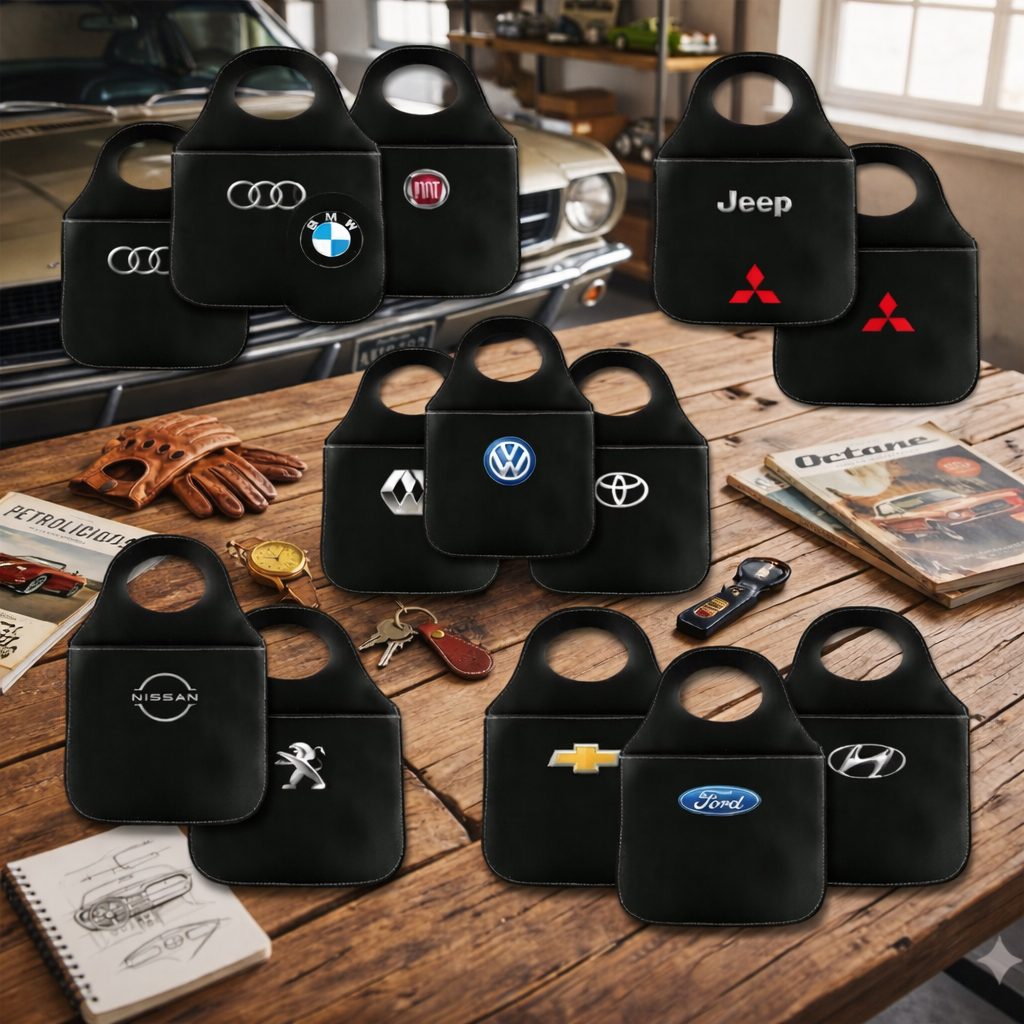Lixo Para Carro Porta Lixo Personalizado Couro Ecológico Universal