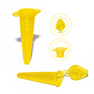 1000 Microtubo Cônico 0,38ml Interno 0,5ml Externo Amarelo Capsula Para Laboratório em Oferta na Shopee