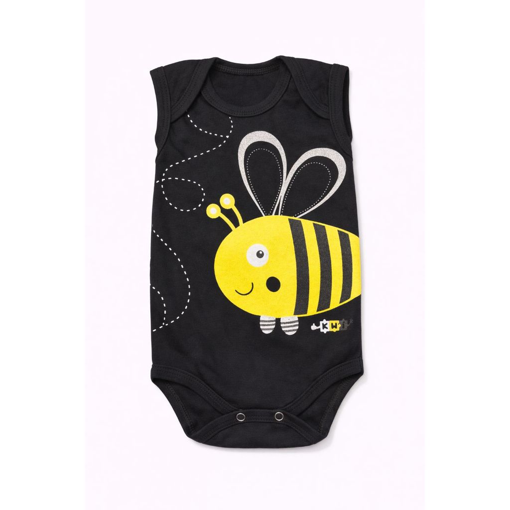 KIT Body Regata Infantil Masculino Estampado Confortável - Sortidos