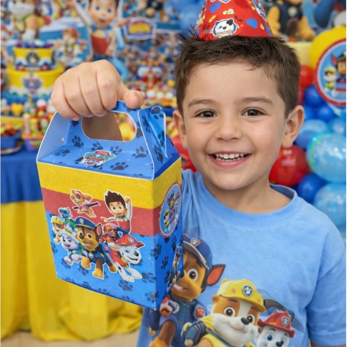 30 lembrancinha patrulha canina caixa personalizada infantil maletinha festa aniversario cha de bebe