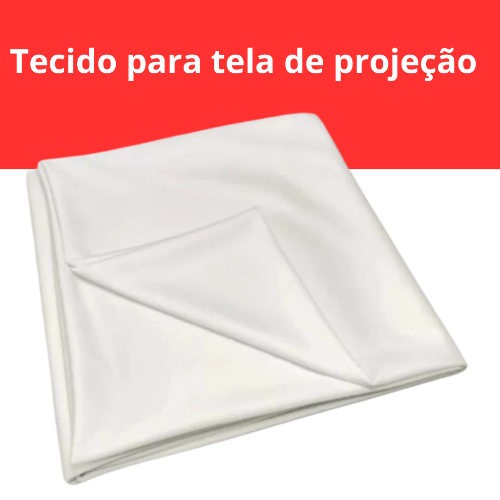 Tecido Dry Fit 100% para Tela de Projeção 1,80 x 2m Premium