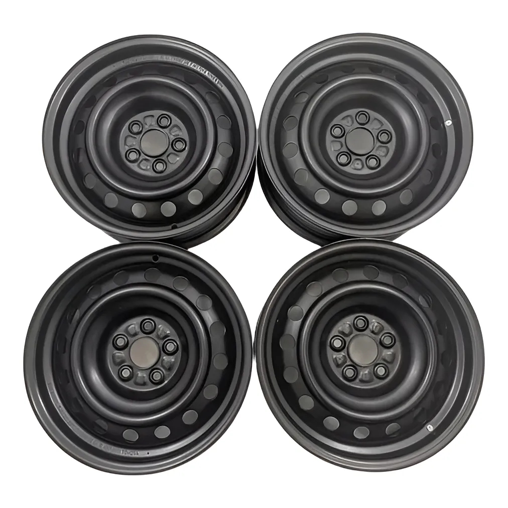 Jogo (Kit) 4 Rodas Ferro Original Vw (5x100 - 5 Furos) Golf Fox Prime Polo SpaceFox CrossFox Bora A3 Virtus Aro 15 !!!