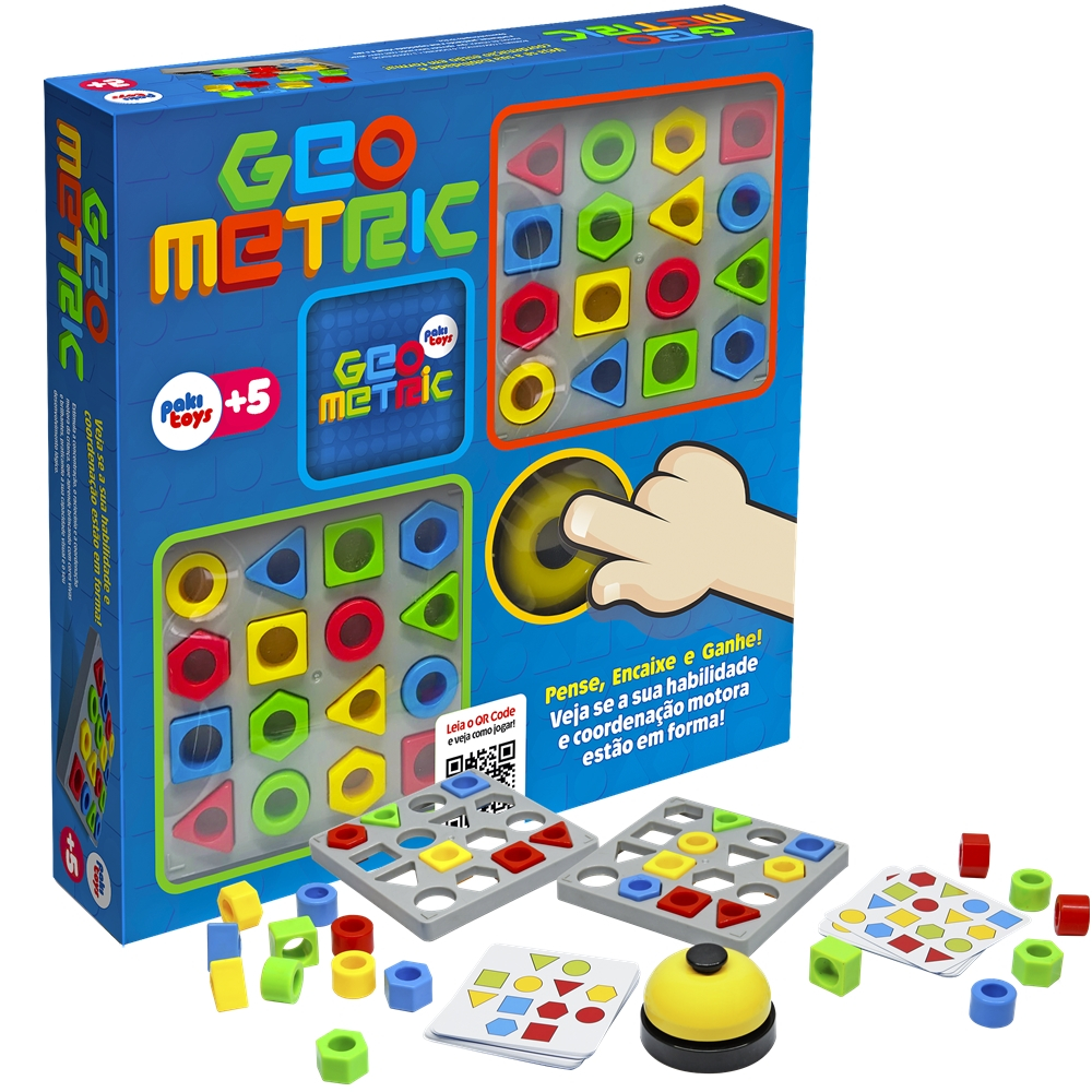 Jogo De Tabuleiro De Cores De Formas Geométrica Encaixe