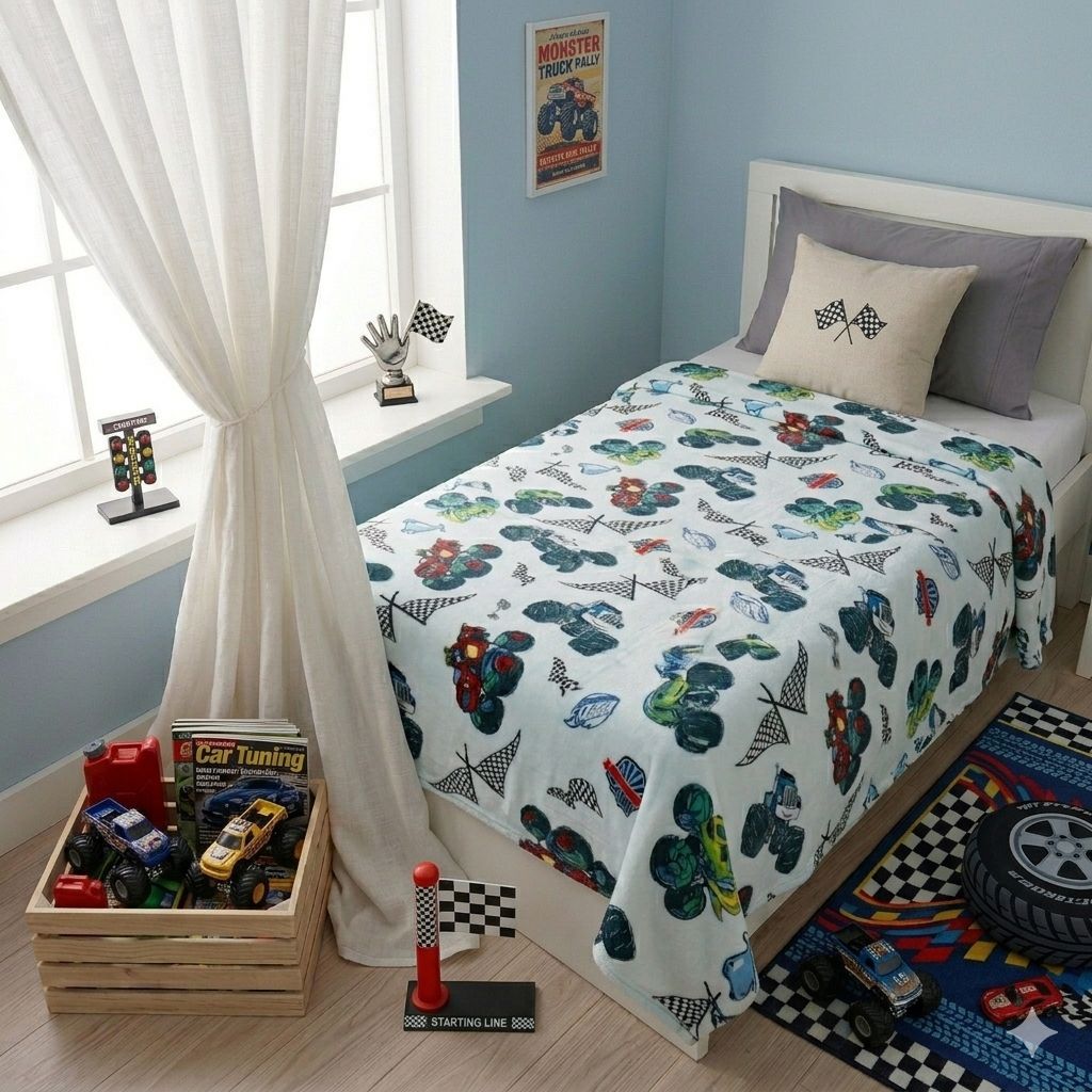 Manta Super Soft Infantil Solteiro Personagens 1,25m x 1,50m