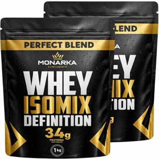 Kit Whey Protein 2kg - Isolado Concentrado - Blend de Proteína por porção - Pre Treino em Oferta na Shopee