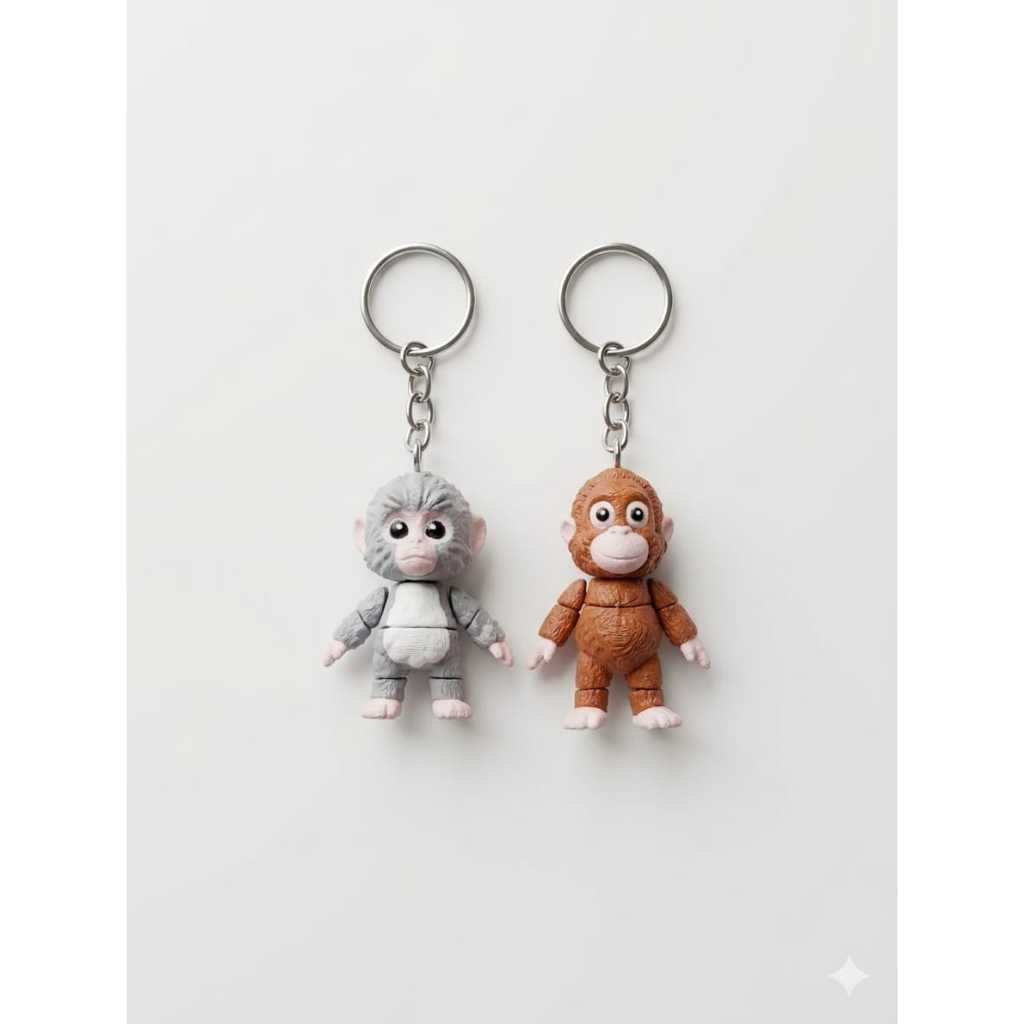 chaveiro macaquinho Punch e seu Amiguinho Articulado Par de Chaveiros Fofos para Presente amigos em Oferta na Shopee