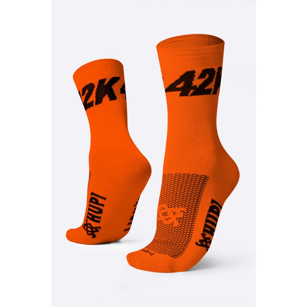 Meia HUPI 42K Laranja Neon