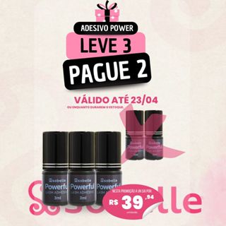 Cola para Cílios Fio a Fio Volume Russo Sobelle Powerful 3ml em Oferta na Shopee