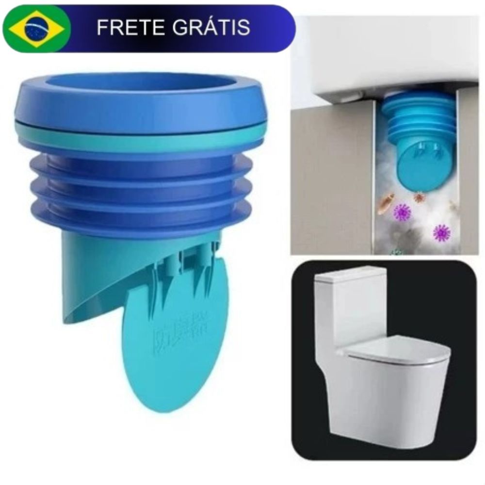 Válvula De Retenção Para Vaso Sanitário Bacia Barata Rato Cobra Lesmas Enchente Agua de Esgoto