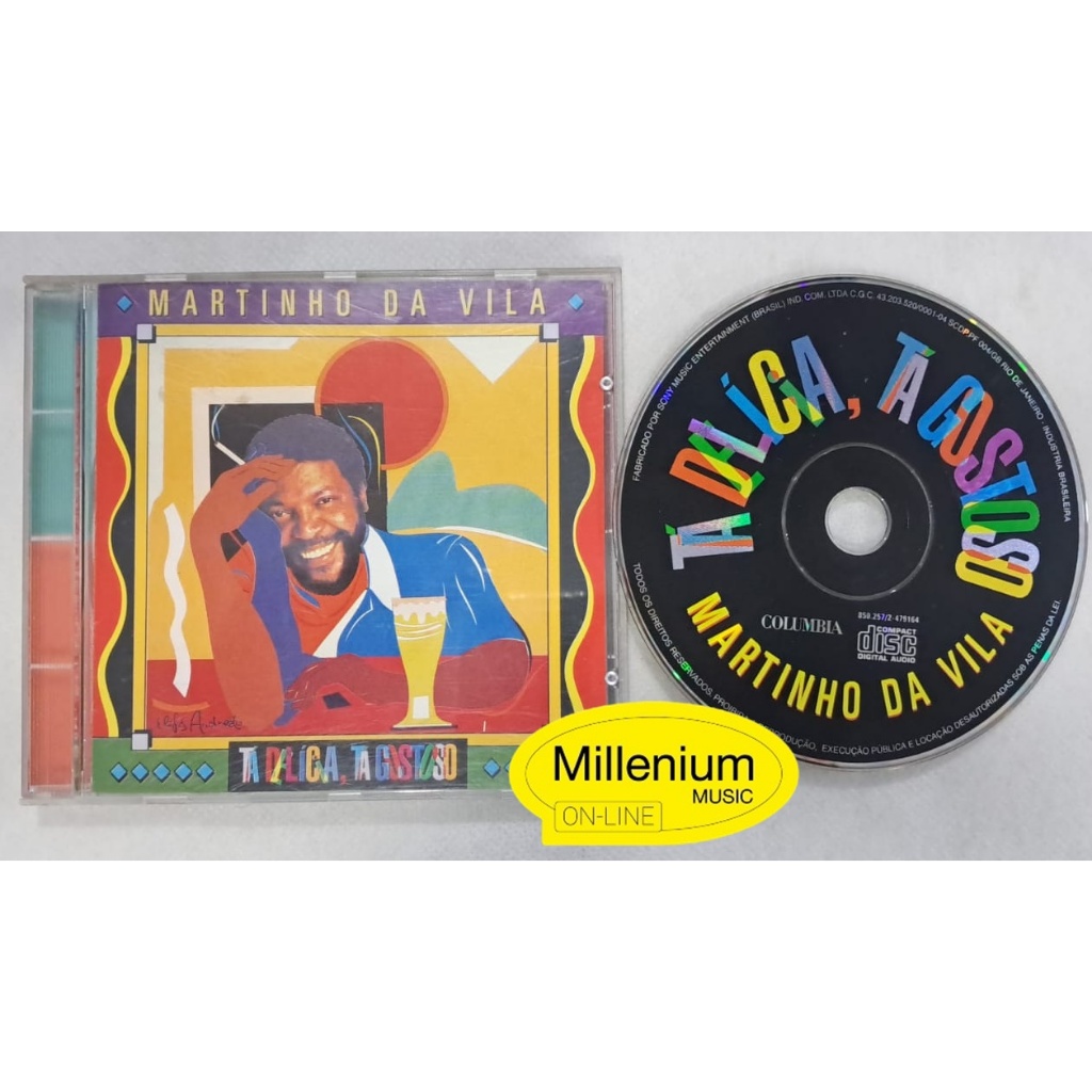 CD Martinho Da Vila Tá Delícia, Tá Gostoso 1995 Original Gravadora Colecionador Ótimo Estado