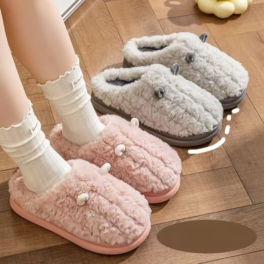 Pantufa Chinelo Casa Inverno Antiderrapante Sola Emborrachada Reforçada Forrada Quente Macio Unissex