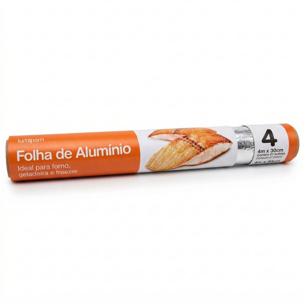 Papel Alumínio 30cm 4m 6 Unidades Cozinha Assar Embalar Alimentos Lumipam em Oferta na Shopee