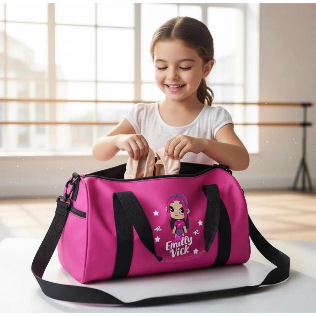 Mala Bolsa Bale Academia Natação Feminina Masculina Emilly Vinck Grupo Dos Rosas Fit Esporte Mala Malinha Unissex