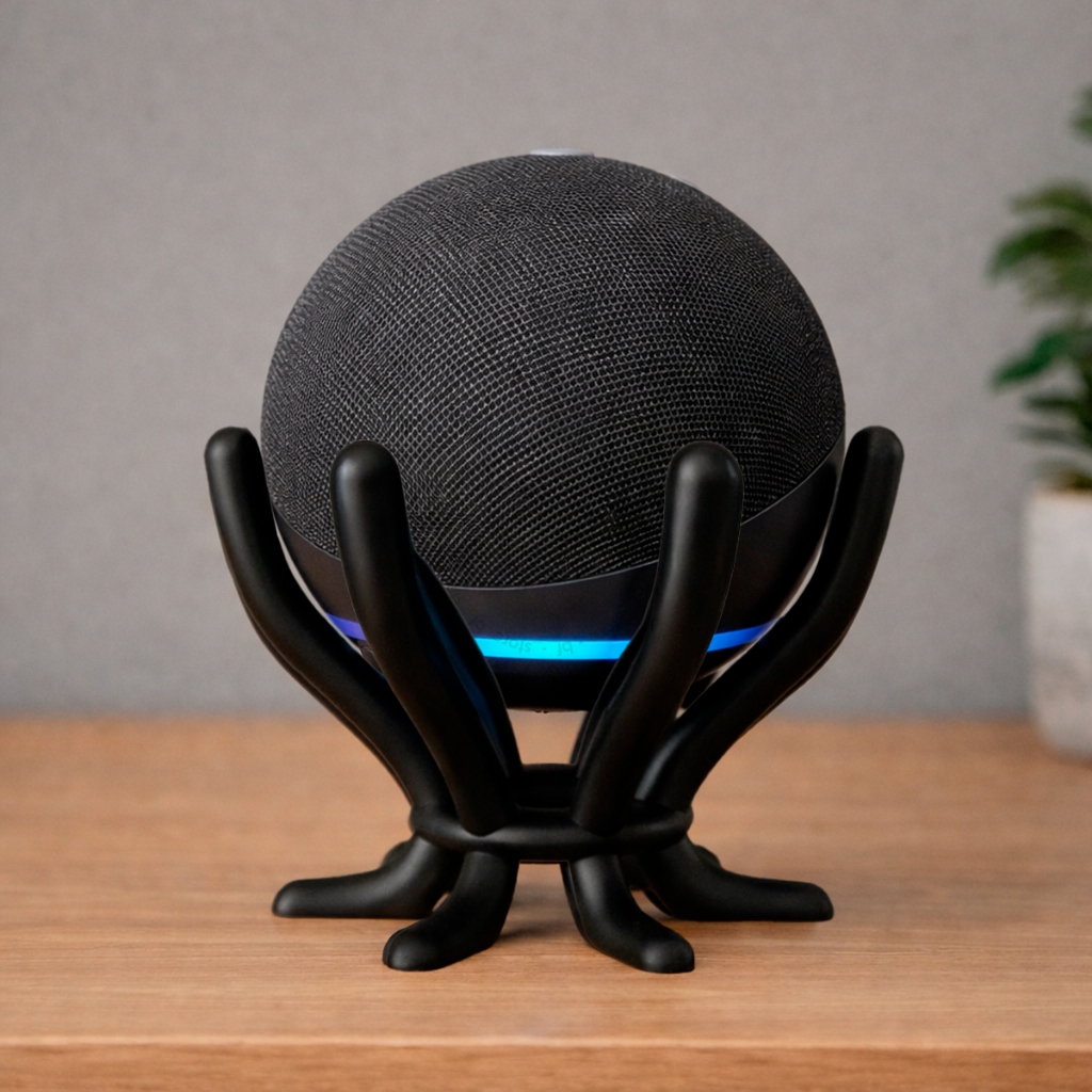 Suporte Alexa Echo Dot 4 ou 5 Alexa Flutuante Base Decorativa Moderna Mesa Casa Escritório Estante
