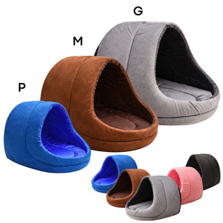 Cama Caminha Toca Casinha Iglu para Cachorro e Gato Suede Premium - Vários Tamanhos e Cor…