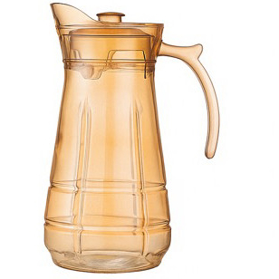 Jarra de Vidro Cristal Âmbar 1,7 L Design Exclusivo