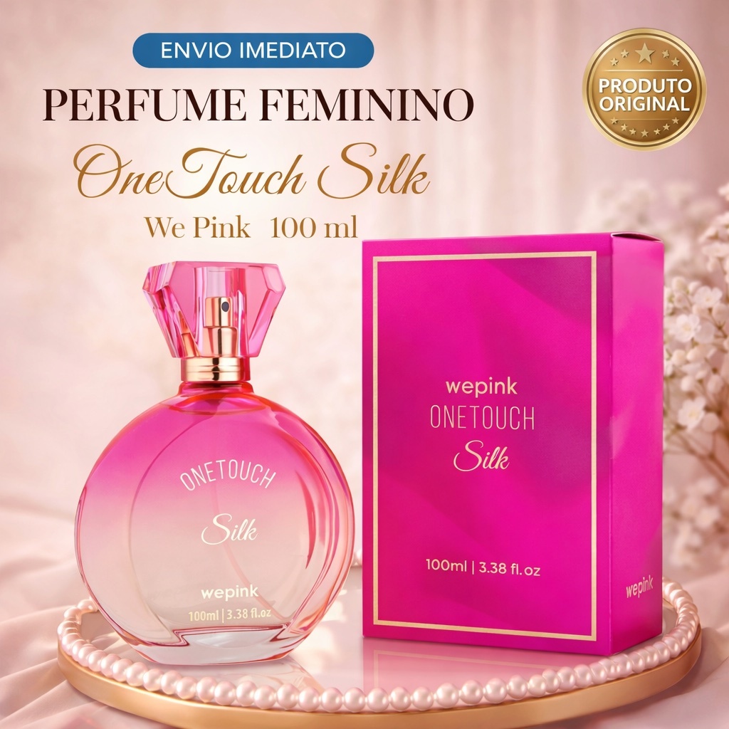 Perfume One Touch Silk - Perfume We Pink - Original - Veja nosso video, perfume lacrado - Perfume princesa de morango