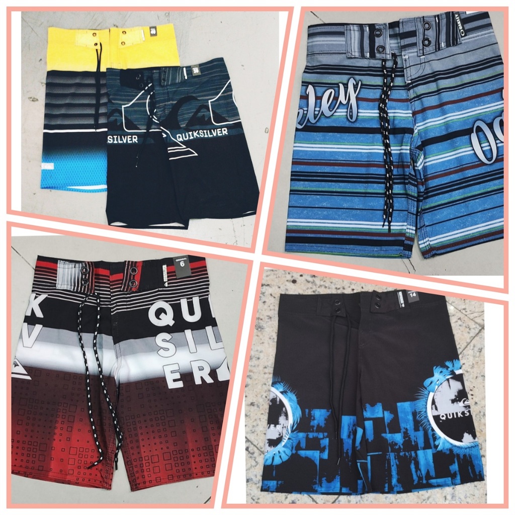 kit 4 bermudas short infantil masculinas meninos tac tel elastano  surf praia conforto e estilo .