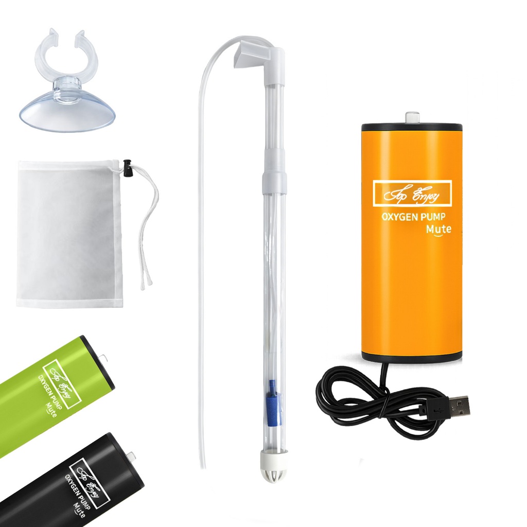 Kit Aspirador Fundo Aquário Sugador Fezes Peixe Bomba Usb